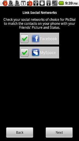 android facebook kontakty