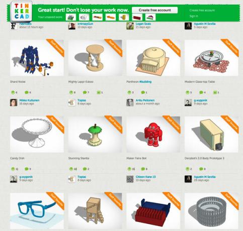 9 Aplikace pro snadné vytvoření adresáře tinkercad 3D Printable Objects