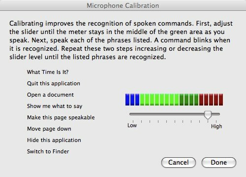 Jak používat hlasové příkazy při kalibraci mikrofonu Mac 03