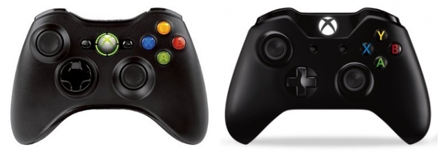 Řadiče Xbox-360-Xbox-One