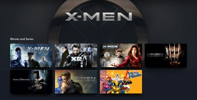 X-Men filmy a televizní pořady na Disney+