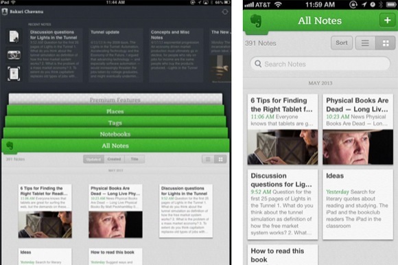 Evernote app iphone