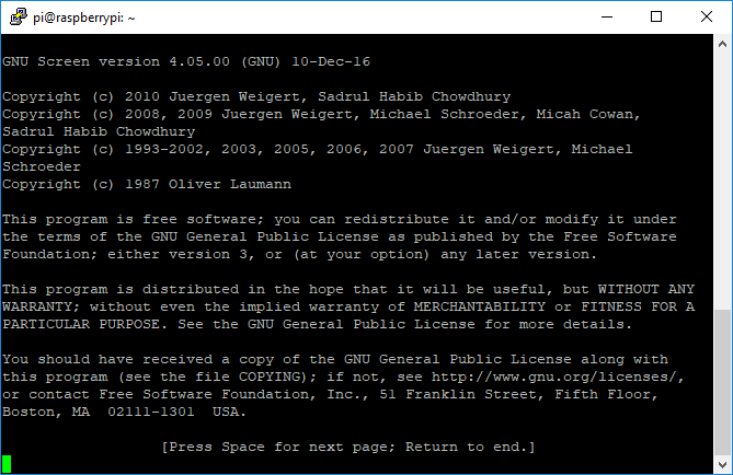 Licencování terminálu GNU Screen Terminal