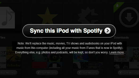 synchronizace spotify k ipodu