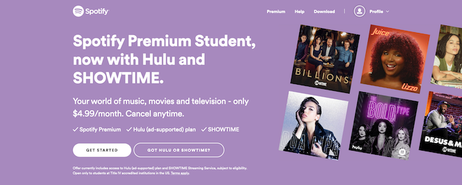Spotify Premium Student