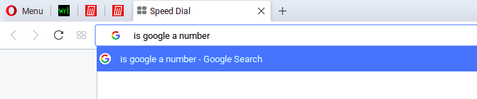 hledat Google z adresního řádku v prohlížeči Opera