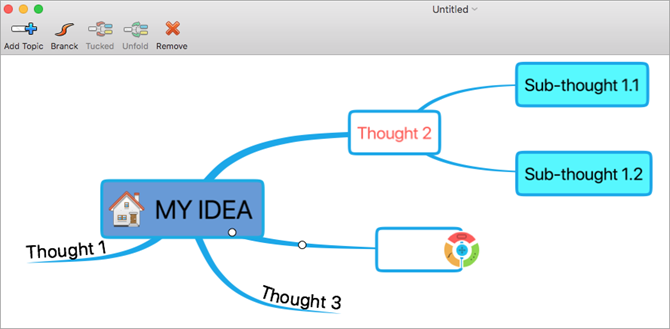 Mapa mysli QMindMap Lite Mac