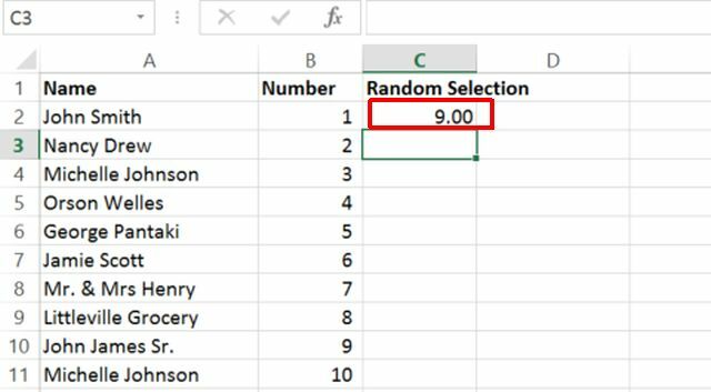 RANDBETWEEN vzorec pro Excel