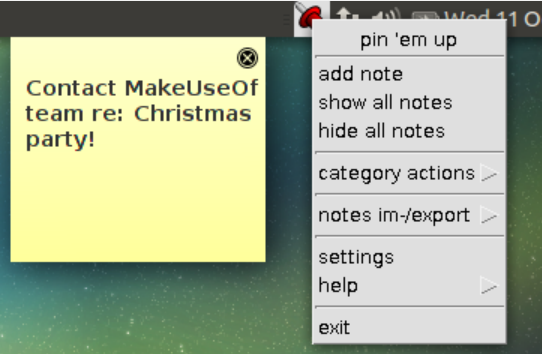 5 malých užitečných poznámek Stickynotes pro Linux linux stickynotes pinemup