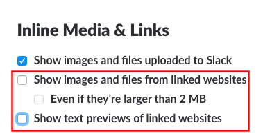 4 způsoby, jak odebrat a zakázat náhledy odkazů v nastavení Slack