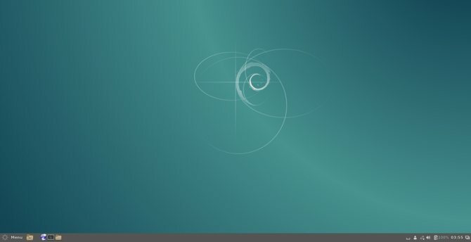 Rozhraní desktopu Debian