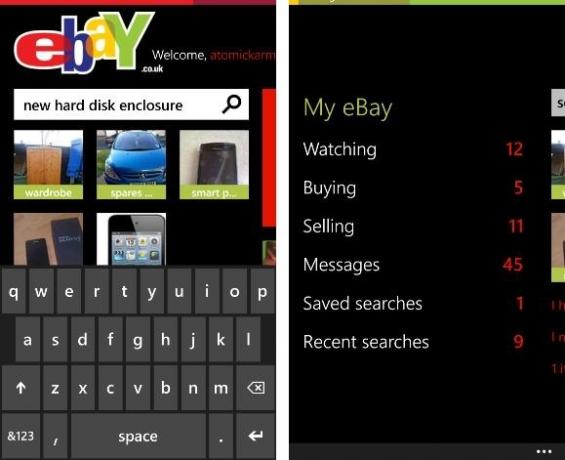 windows phone ebay aplikace