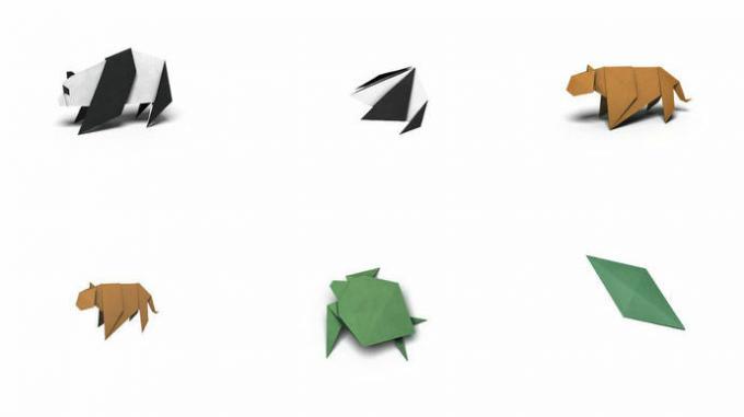 Sada nálepek WWF Origami iMessage Stickers