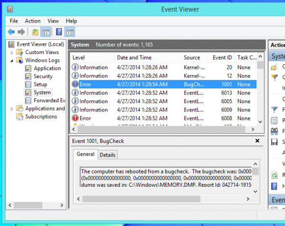 find-error-messages-in-event-viewer-on-windows-8.1