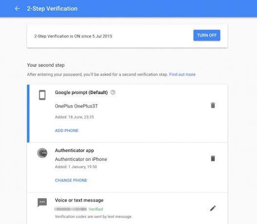 dvoufaktorová autentizační cloudová záloha Google Drive