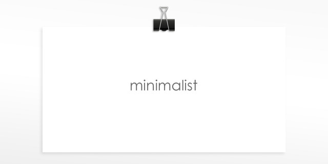 minimalistický