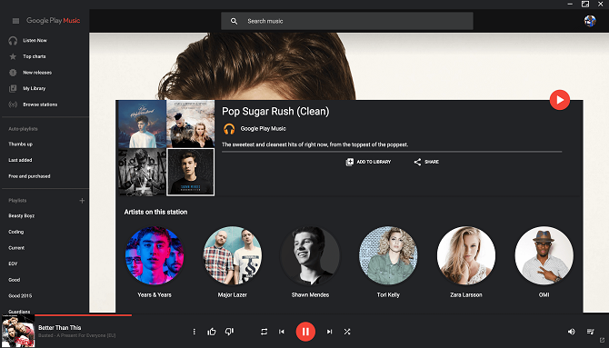 google play music desktop player dark dark