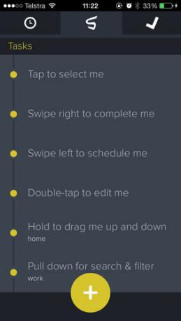 Zdarma Swipes aplikací zjednodušuje váš denní rozvrh pomocí gest a značek gesta