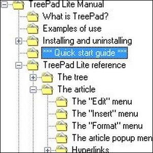 Treepad lite