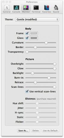 Cathode & Blinky: Sexy Vintage Nahrazení pro monitor a monitor TextEdit [Mac OS X ]1