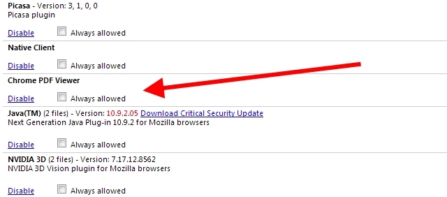 Prohlížeč Chrome-PDF-Viewer-Enable-Plugin