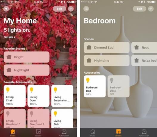 Aplikace iOS HomeKit