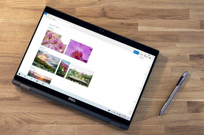 Windows 10 na přenosném notebooku Dell