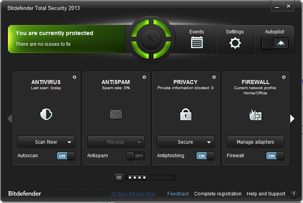 Zůstaňte v bezpečí online pomocí nové hlavní obrazovky Bitdefender Total Security 2013 [prozradí] bitdefender 2013