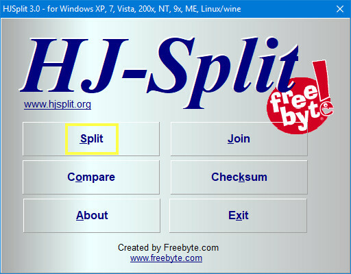 hjsplit menu