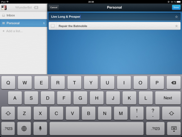 Wunderlist je přesvědčivá alternativa k prostému připomenutí starých iOS upomínek wunderlist4