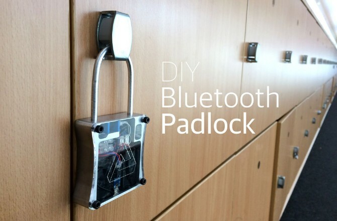 Visací zámek Bluetooth se odemkne telefonem