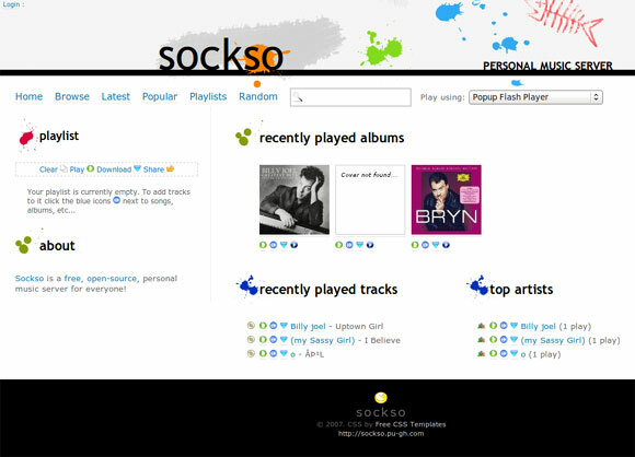 sockso - linuxový mediální server