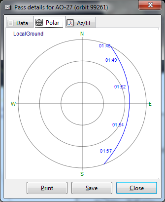 Sledování a předvídání cesty satelitů živě pomocí Gpredict [Windows] gpredict10