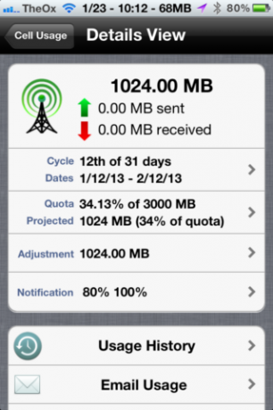 Použijte Data Master pro sledování využití dat vašeho iPhone [iOS, po omezenou dobu zdarma] 2013 01 23 10