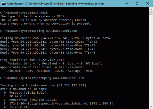 Základní příkazy Windows CMD, které byste měli znát, ping pathping tracert