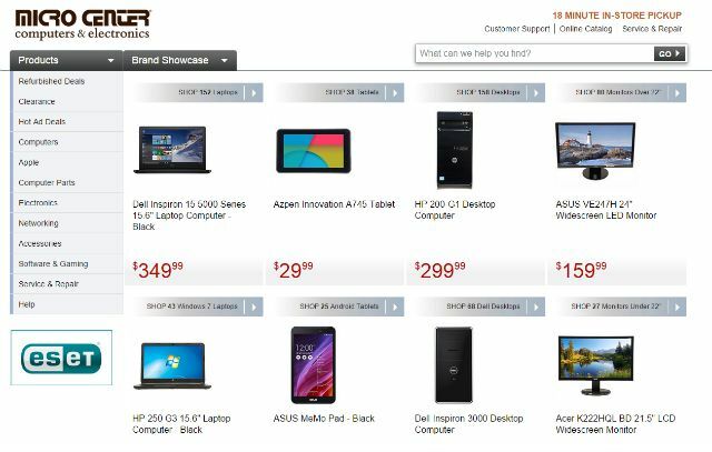 microcenter site