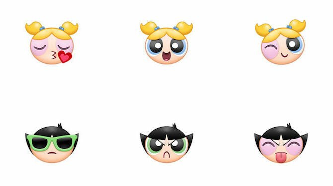 Sada nálepek Powerpuff Girls iMessage