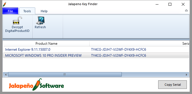 3 způsoby, jak obnovit sériová čísla v systému Windows Jalapeno 670x330