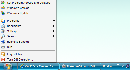 Vista Live Pack Classic Start Menu