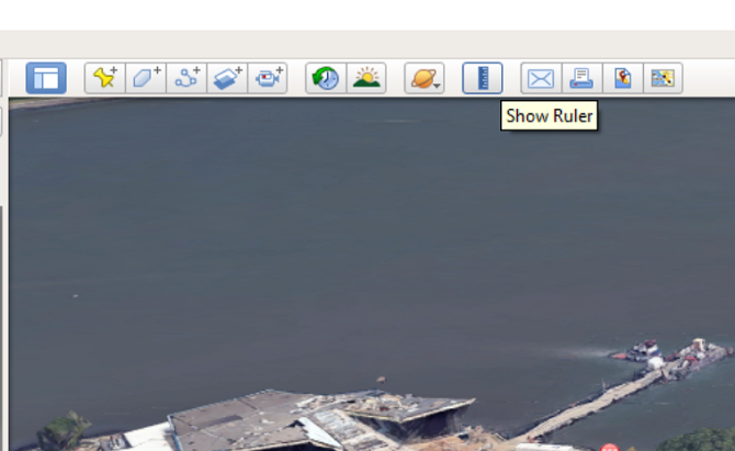 zobrazit pravítko google Earth pro