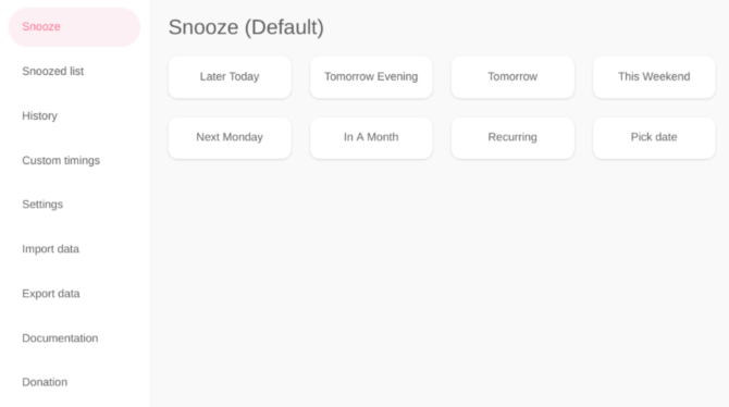 Snooze Tabs for Later and Snooze Tabby for Chrome and Firefox