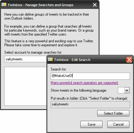TwInbox - Tweet přímo z aplikace Microsoft Outlook TwInbox05
