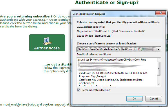 zdarma ssl cert