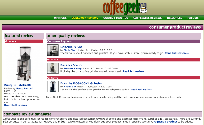 Coffee Geek je internetová přední encyklopedie pro kávu všech věcí