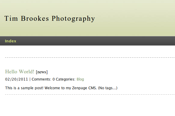 Sdílejte více než jen fotografie s Zenphoto a helloworldem CMS Plugin pro CMS Zenpage