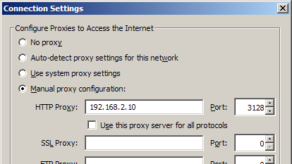 jak nastavit proxy server v Ubuntu Linuxu