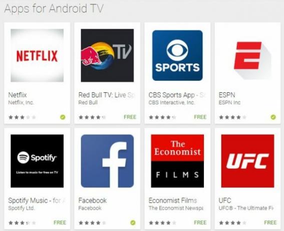 aplikace pro Android TV