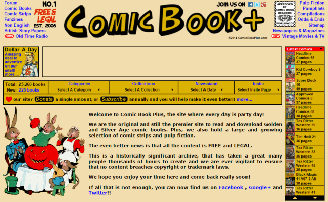 5 webů pro fanoušky komiksů comicbookplus