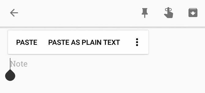 Vložit text Android