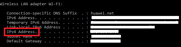 podrobnosti systému Windows - IP adresa